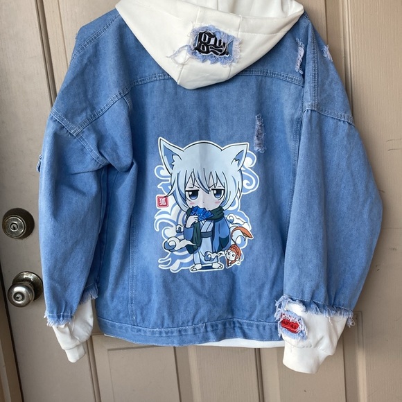 Jeans extra large, Japanese animation, Jean button up jacket - Picture 4 of 14